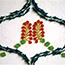 Ornament auf zwei gegenueberliegenden Wänden