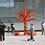 Roter Baum, Aussenskulptur, Kunstmuseum Stuttgart